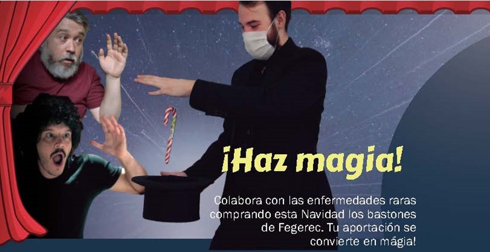 Venta bastones solidarios Fegerec Tu aportación se convierte en magia